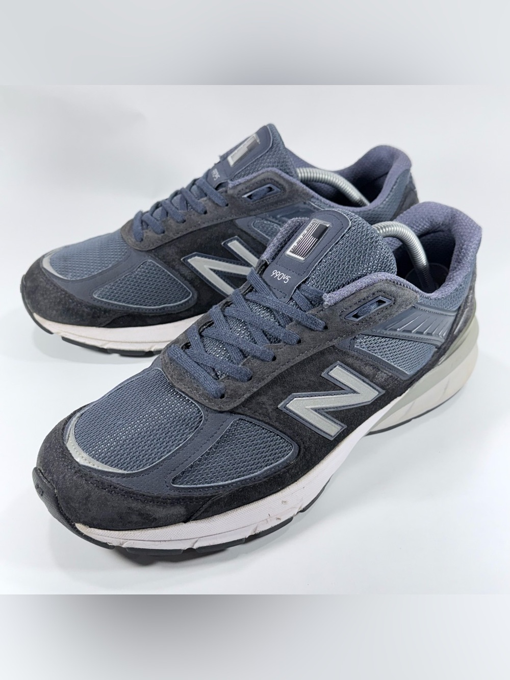 New Balance 990v5 Men's Athletic Sneakers Navy/Silverw Size 10 2E Made in USA